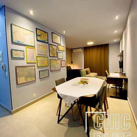 Chic Blue Design Com Vaga De Garagem Apartamento São Paulo Exterior foto